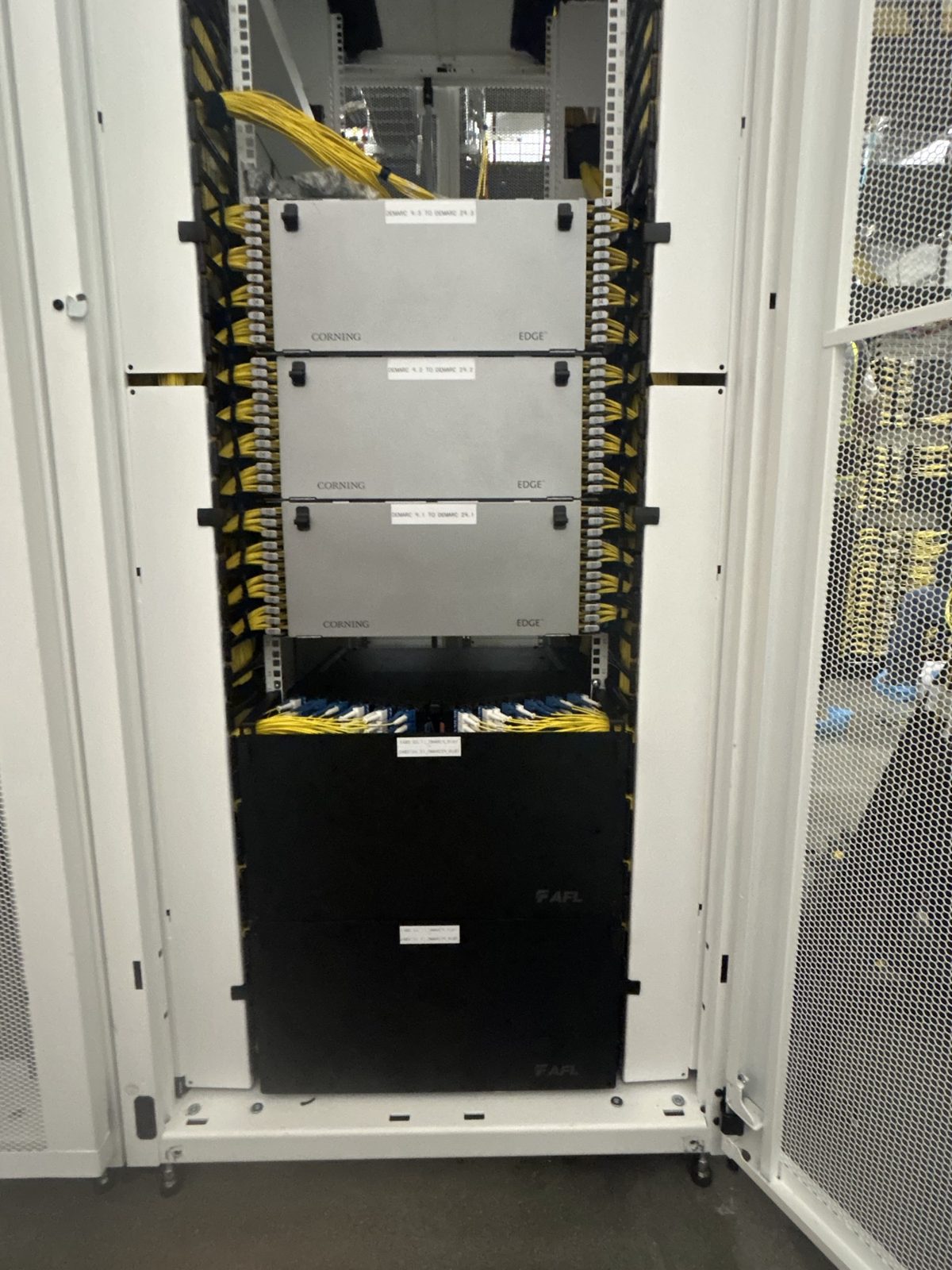 Cabinets in the rack